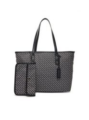 John Richmond Torebka RWP25122BO Czarny. Czarne shopper bag John Richmond, bez wzorów, z materiału, bez dodatków. Za 279.99 zł.