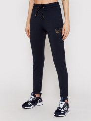 EA7 Emporio Armani Spodnie dresowe 8NTP66 TJ9RZ 1554 Granatowy Regular Fit. Niebieskie spodnie dresowe EA7 Emporio Armani, bez wzorów, z dresówki. Za 259.99 zł.
