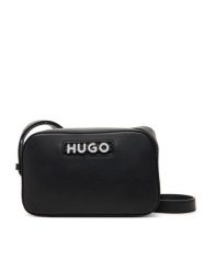 HUGO Torebka 50547054 Czarny. Czarne listonoszki Hugo, bez wzorów, ze skóry, bez dodatków. Za 379.99 zł.