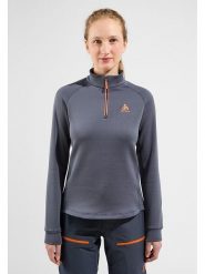 Odlo Bluza polarowa "Berra" w kolorze granatowym rozmiar: S. Niebieskie bluzy bez kaptura ODLO, s, bez wzorów, z polaru, bez kaptura. Za 165.31 zł.