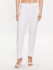 Marella Spodnie materiałowe Peseta 2331310635 Biały Slim Fit. Białe spodnie materiałowe Marella, bez wzorów, z bawełny. Za 339.99 zł.