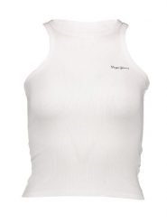 Pepe Jeans Top w kolorze białym rozmiar: XL. Białe topy sportowe Pepe Jeans, xl, bez wzorów, z jeansu. Za 52.79 zł.