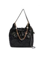 Tory Burch Torebka Fleming 164022 Czarny. Czarne torebki klasyczne Tory Burch, bez wzorów, ze skóry, bez dodatków. Za 2,699.00 zł.