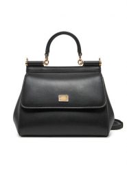 Dolce&Gabbana Torebka BB6003 AN767 Czarny. Czarne torebki klasyczne Dolce&Gabbana, bez wzorów, ze skóry, bez dodatków. Za 6,759.00 zł.