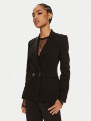 Pinko Marynarka Grenoble 103890 A21H Czarny Regular Fit. Czarne marynarki i żakiety Pinko, bez wzorów, z wiskozy, bez ramiączek. Za 1,349.94 zł.