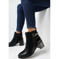 Czarne Botki Covenbrace. Czarne botki Born2be, bez wzorów, ze skóry, casualowe, bez obcasa, na obcasie, bez zapięcia. W wyprzedaży za 139.99 zł.