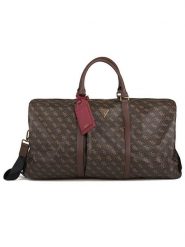 Guess Torba podróżna w kolorze brązowym - 60 x 32 x 28 cm rozmiar: onesize. Brązowe torby podróżne Guess, z aplikacjami, z materiału, przez ramię. Za 704.47 zł.