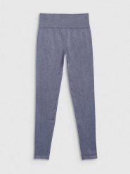 4F Legginsy sportowe w kolorze szarym rozmiar: M/L. Szare legginsy 4f, bez wzorów, z materiału, sportowe. Za 100.99 zł.
