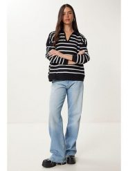 Happiness Istanbul Sweter w kolorze kremowo-czarnym rozmiar: onesize. Brązowe swetry Happiness Istanbul, bez wzorów, bez ramiączek. Za 65.99 zł.