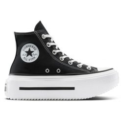 Buty sportowe Converse Chuck Taylor All Star Lift Double Stack. Czarne buty sportowe lifestyle Converse, bez wzorów, retro, bez zapięcia. Za 590.00 zł.