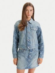 Calvin Klein Jeans Kurtka jeansowa LV047F677G Niebieski Regular Fit. Niebieskie kurtki Calvin Klein Jeans, s, bez wzorów, z bawełny, bez kaptura. Za 629.99 zł.