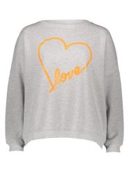 Miss goodlife Bluza "Heart Love" w kolorze szarym rozmiar: L. Szare bluzy miss goodlife, l, bez wzorów, z bawełny, bez kaptura. Za 173.99 zł.