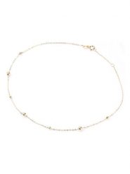 Diamant Exquis Złota bransoletka z elementem ozdobnym na kostkę rozmiar: onesize. Żółte bransoletki Diamant Exquis, złote. Za 383.03 zł.