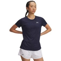 Skarpetki damskie z melanżem Under Armour Tech. Niebieskie skarpetki Under Armour, bez wzorów, z materiału. Za 192.00 zł.