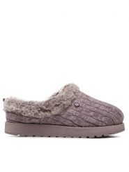 Skechers Kapcie Ice Angel 31204/MVE Fioletowy. Fioletowe kapcie Skechers, bez wzorów, z materiału. Za 219.99 zł.