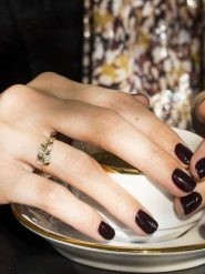 CARATELLI Złoty pierścionek "Gezira" z diamentami rozmiar: 58. Szare pierścionki CARATELLI, z diamentem, złote. Za 935.99 zł.