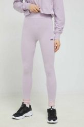 Fila legginsy damskie kolor fioletowy z aplikacją. Fioletowe legginsy Fila, z aplikacjami. Za 149.99 zł.