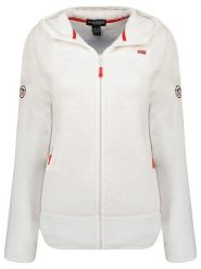 Geographical Norway Kurtka polarowa "Upalood" w kolorze białym rozmiar: XXL. Białe kurtki Geographical Norway, xxl, bez wzorów, z polaru, bez kaptura. Za 107.97 zł.