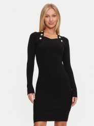 Guess Sukienka koktajlowa 4BGK01 5613Z Czarny Bodycon Fit. Czarne sukienki Marciano Guess, z aplikacjami, z wiskozy, wizytowe, bez kołnierzyka, bez ramiączek, bodycon. Za 309.99 zł.