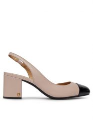 MICHAEL Michael Kors Sandały Perla Flex Sling Pump 40R4PLMP1L Różowy. Czerwone sandały MICHAEL Michael Kors, bez wzorów, ze skóry, bez obcasa, na słupku, bez zapięcia. Za 569.99 zł.