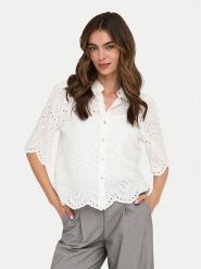 ONLY Koszula Valais 15351106 Kremowy Regular Fit. Białe koszule ONLY, l, bez wzorów, z bawełny, bez kołnierzyka, bez ramiączek. Za 149.99 zł.