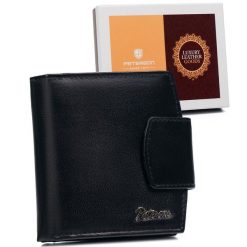 Portfel skórzany Peterson PTN RD-314-GCL-M czarny. Czarne portfele Peterson, bez wzorów, ze skóry. Za 64.99 zł.