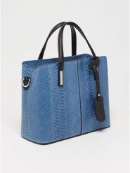 Victor & Hugo Paris Skórzana torebka "Rafa" w kolorze niebieskim - 32 x 25 x 13,5 cm rozmiar: onesize. Niebieskie torebki klasyczne Victor & Hugo Paris, bez wzorów, z materiału, przez ramię, bez dodatków. Za 260.99 zł.