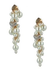 Otazu Pozłacane kolczyki-wkrętki z perełkami Swarovski rozmiar: onesize. Żółte kolczyki Otazu, z perłą, pozłacane. Za 173.99 zł.