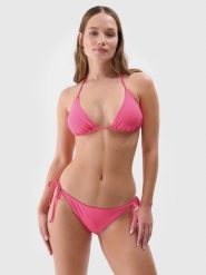 4F Dół od bikini damski - różowy S. Czerwone bikini 4f, bez wzorów, z elastanu, wakacyjne. W wyprzedaży za 29.99 zł.