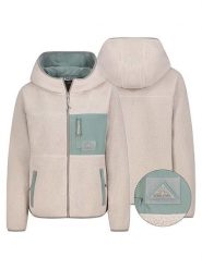 Sublevel Kurtka polarowa w kolorze kremowo-miętowym rozmiar: XS. Brązowe kurtki Sublevel, xs, bez wzorów, z polaru, bez kaptura. Za 152.98 zł.