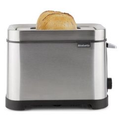 Toster w kolorze srebrnym - (S)27 x (W)29 x (G)21 cm. Wyciskarki i sokowirówki Brabantia. W wyprzedaży za 199.95 zł.