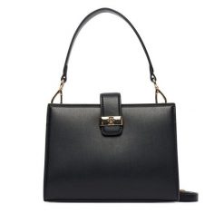 Torebka Tommy Hilfiger. Czarne torebki klasyczne Tommy Hilfiger, bez wzorów, klasyczne, bez dodatków. Za 569.99 zł.