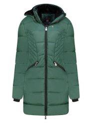 ANAPURNA Płaszcz pikowany "Beeana" w kolorze zielonym rozmiar: L. Zielone płaszcze ANAPURNA, l, bez wzorów, bez kaptura. Za 283.48 zł.