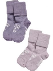 Hummel Skarpety hmlMINI WOOL 2-PACK z wełny – GRAY RIDGE/CLOUD GRAY. Szare skarpetki Hummel, bez wzorów, dziergany. Za 94.50 zł.