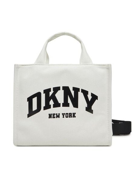 DKNY Torebka Hadlee R41AOR57 Szary. Szare torebki klasyczne DKNY, bez wzorów, z materiału, bez dodatków. Za 289.99 zł.