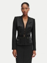 Elisabetta Franchi Marynarka GI-233-62E2-V840 Czarny Slim Fit. Czarne marynarki i żakiety Elisabetta Franchi, bez wzorów, z syntetyku, bez ramiączek. Za 3,569.00 zł.