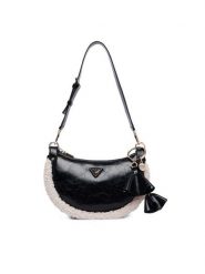 Guess Torebka Katie HWTW22 53180 Czarny. Czarne torebki klasyczne Guess, z aplikacjami, ze skóry, bez dodatków. Za 494.99 zł.