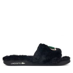 Kapcie Lacoste. Czarne kapcie Lacoste, bez wzorów. Za 374.99 zł.