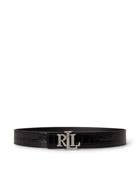 LAUREN RALPH LAUREN Pasek 412P18558001 Czarny. Czarne paski Lauren Ralph Lauren, bez wzorów, ze skóry. Za 599.99 zł.