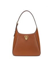 LAUREN RALPH LAUREN Torebka Large Tanner Shoulder Bag 431956790001 Brązowy. Brązowe torebki klasyczne Lauren Ralph Lauren, bez wzorów, ze skóry, bez dodatków. Za 1,079.00 zł.