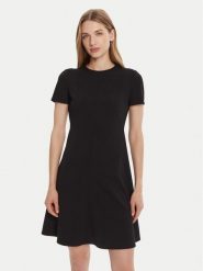 Calvin Klein Sukienka koktajlowa LV044C064G Czarny Slim Fit. Czarne sukienki Calvin Klein, bez wzorów, z syntetyku, wizytowe, bez kołnierzyka, bez ramiączek. Za 519.99 zł.