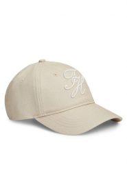Tommy Hilfiger Czapka z daszkiem Logo Embroidery Baseball Cap AW0AW18338 Beżowy. Brązowe czapki z daszkiem Tommy Hilfiger, bez wzorów, z bawełny. Za 209.99 zł.