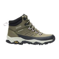 Damskie buty trekkingowe Blake Vibram. Zielone buty trekkingowe Regatta, z materiału, bez zapięcia. Za 579.50 zł.