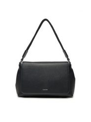 Calvin Klein Torebka Ck Must Top Handle Bag_Caviar K60K613085 Czarny. Czarne torebki klasyczne Calvin Klein, bez wzorów, ze skóry, bez dodatków. Za 349.99 zł.