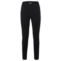 Spodnie damskie VAUDE Matera II. Czarne spodnie dresowe Vaude, bez wzorów, z softshellu, długie. Za 423.90 zł.