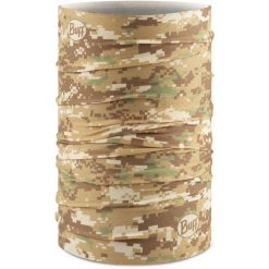 Komin na szyję - Bandana BUFF Coolnet UV® Pixels. Żółte szaliki i kominy Buff, na lato, bez wzorów, z elastanu. Za 29.99 zł.