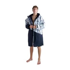 Długi rękaw płaszcz Dryrobe Advance Batik. Niebieskie płaszcze DRYROBE, l, bez wzorów, z materiału, sportowe, bez kaptura. Za 826.50 zł.