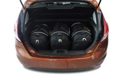 Torby Do Bagażnika Ford Fiesta 2012-2017 3Szt Kjust. Czarne torby podróżne KJUST, bez wzorów, z kauczuku. Za 780.00 zł.