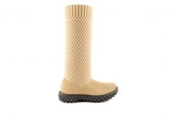 Kozaki Rock Crazy Horse Cream Mesh, Beż, Skóra naturalna /Materiał - 37. Brązowe kozaki Rock Spring, bez wzorów, z materiału, rockowe, bez obcasa, bez zapięcia. W wyprzedaży za 71.10 zł.