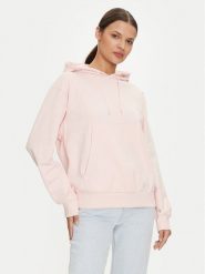 Guess Bluza V4YQ10 KC6W1 Różowy Regular Fit. Czerwone bluzy Guess, xs, z aplikacjami, z bawełny, bez ramiączek, bez kaptura. Za 279.99 zł.